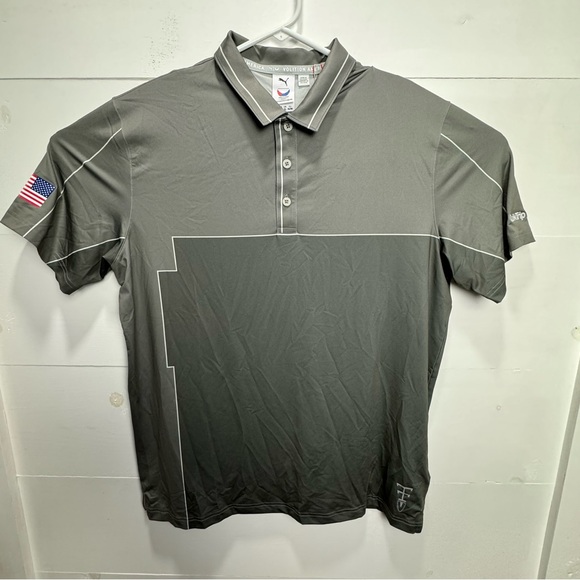 NWT PUMA VOLITION AMERICA POLO Large PERFORMANCE SHIRT Quick Trip Logo - Picture 1 of 10